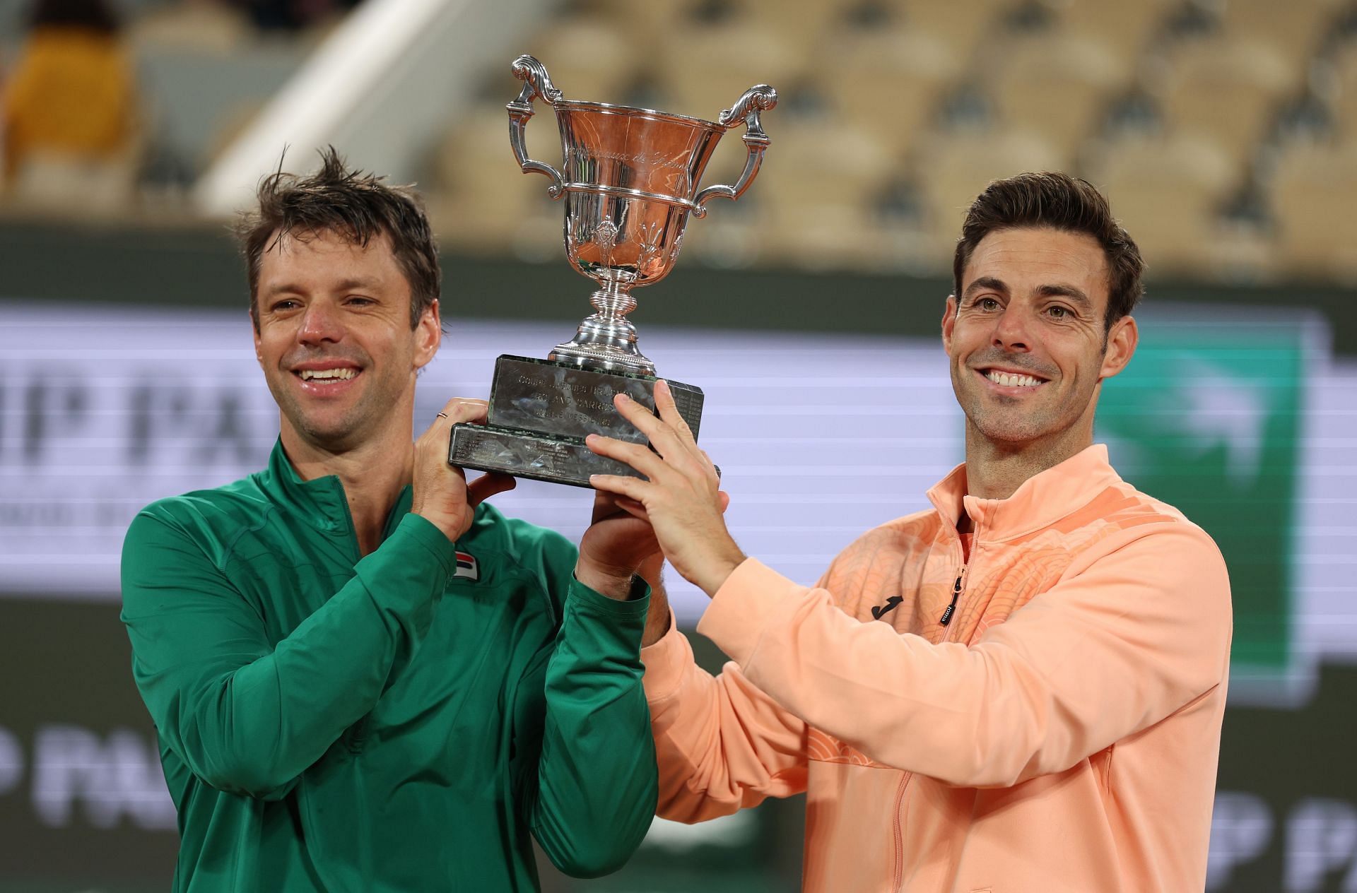 Horacio Zeballos and Marcel Granollers pictured at the 2025 French Open | Image Source: Getty
